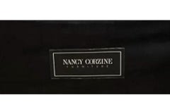 Satz von 8 Nancy Corzine-Esszimmerstühlen im Regency-Stil mit Scalamandre-Streifen