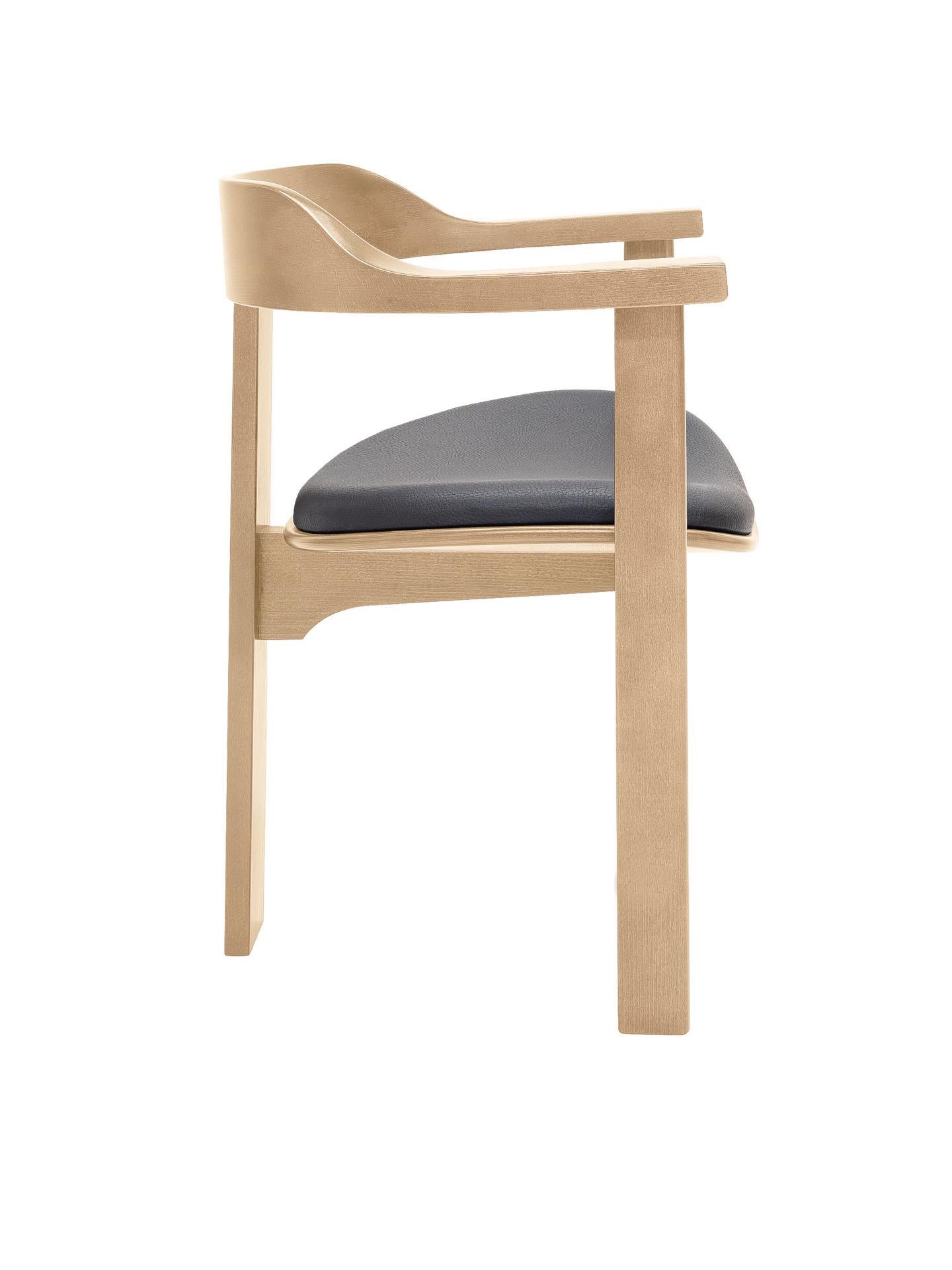 Ungherese Sedia Haussmann naturale del Mid Century Modern 8, Robert and Trix Haussmann, Design 1964 in vendita