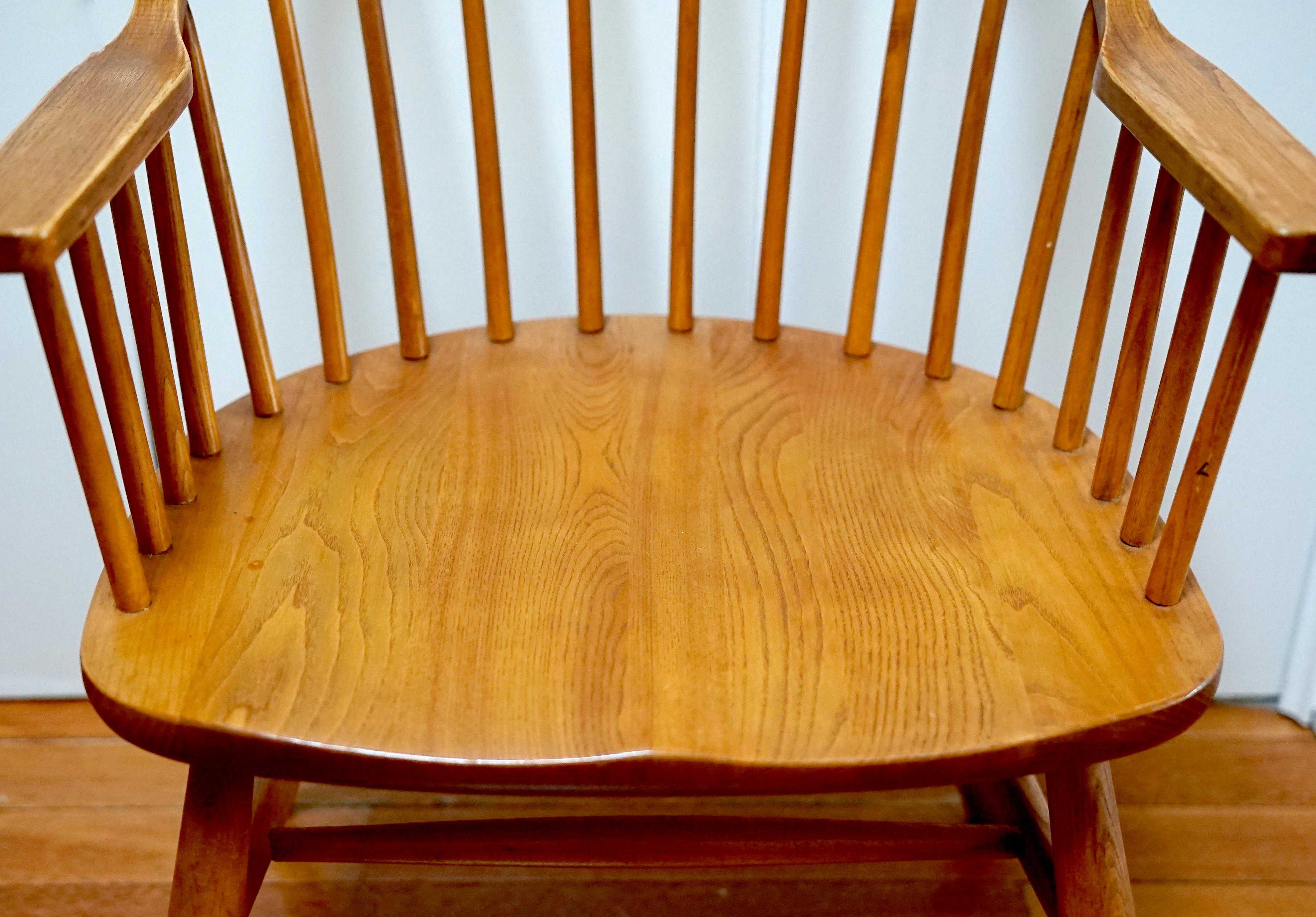 Set of 8 Nichols and Stone Claud Bunyard Signed Windsor Midcentury