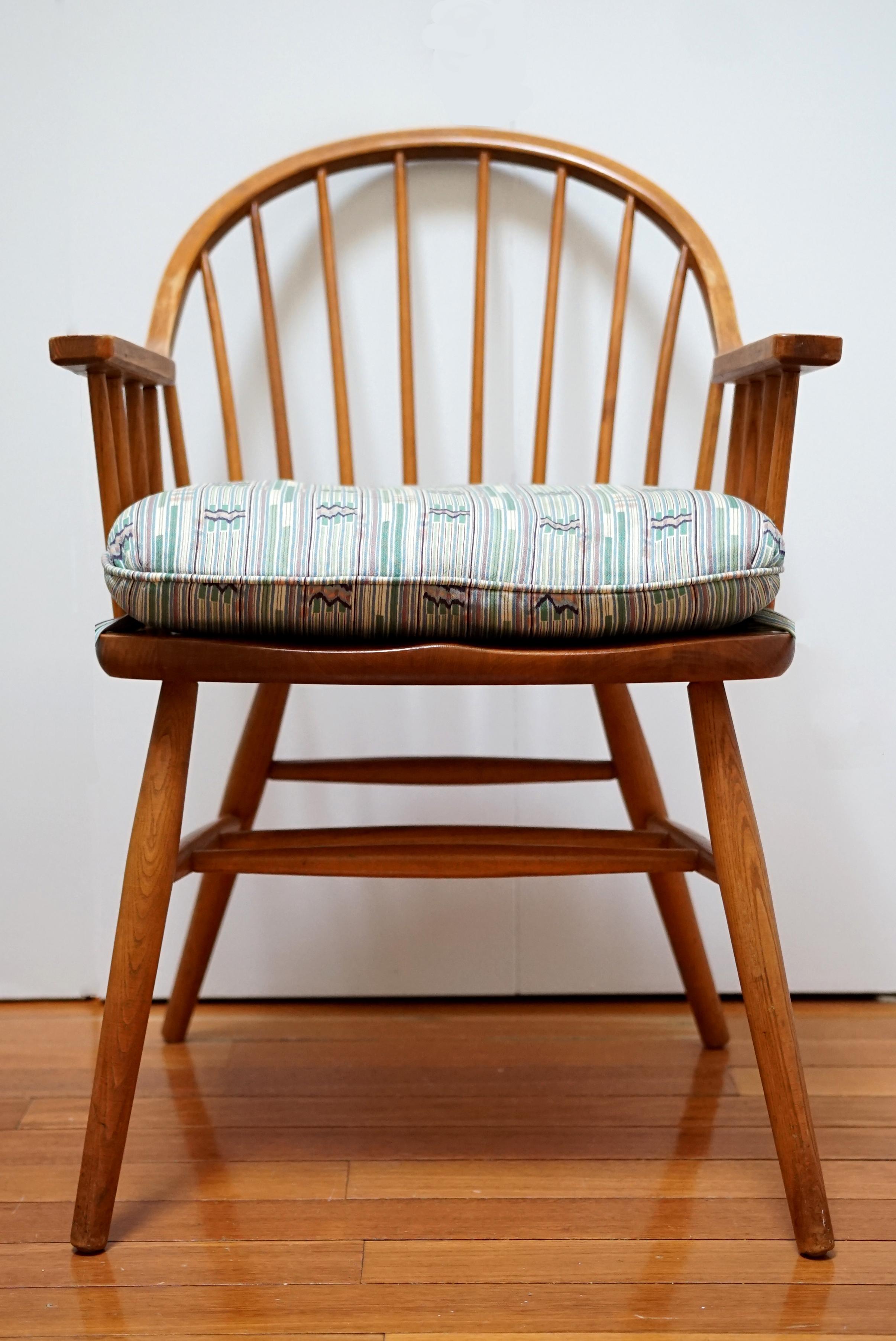 Set of 8 Nichols and Stone Claud Bunyard Signed Windsor Midcentury