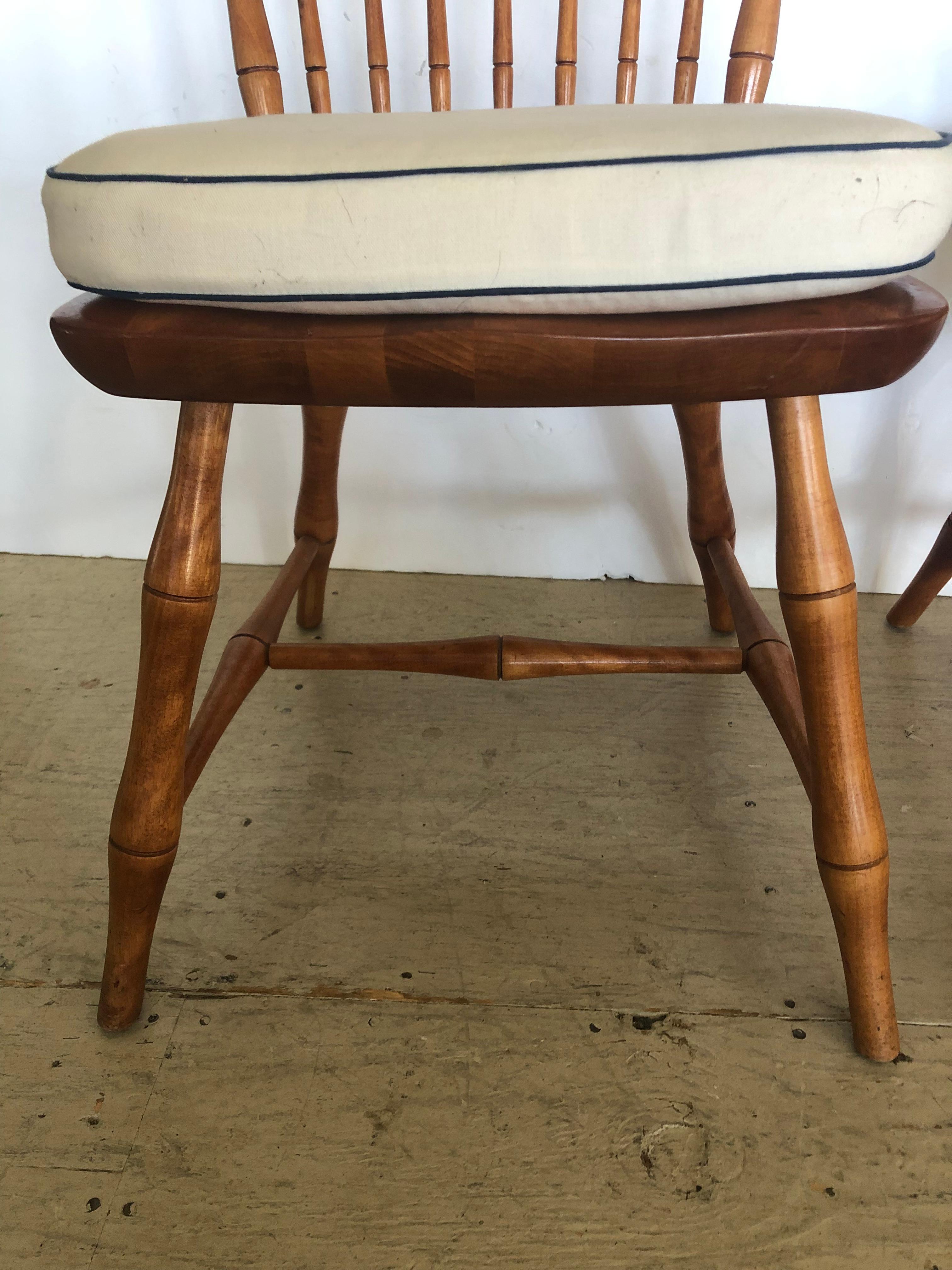 Set of 8 Nichols and Stone Faux Bamboo Modern Windsor Dining Chairs For - How To Date A Nichols And Stone Windsor Chair