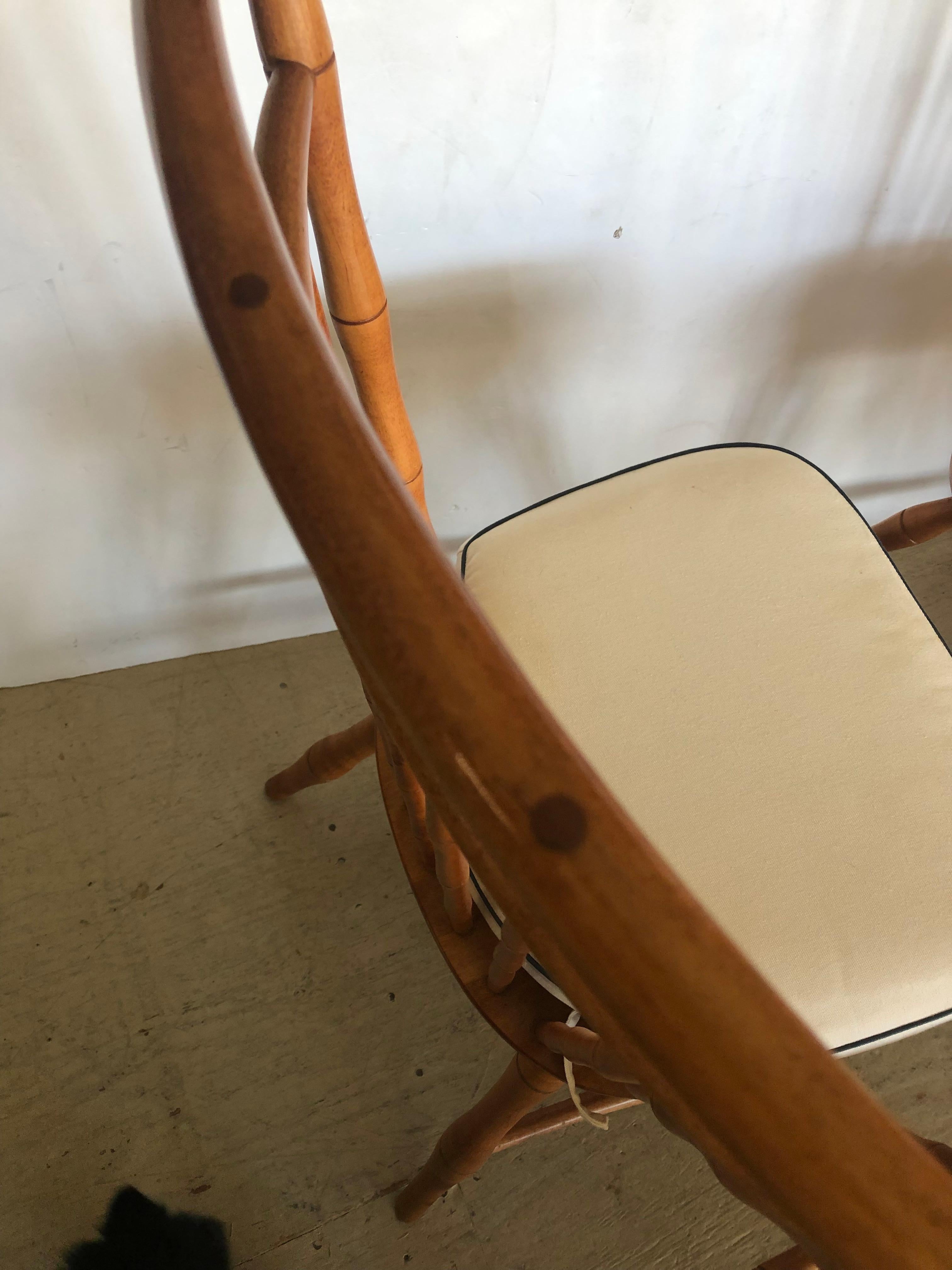 Set of 8 Nichols and Stone Faux Bamboo Modern Windsor Dining Chairs For - How To Date A Nichols And Stone Windsor Chair