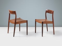 Set of 8 Niels Møller Model 77 Rosewood Dining Chairs, 1959