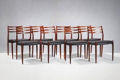 Set of 8 Niels Møller Model 78 Rosewood Dining Chairs, 1962