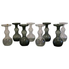 Set of 8 Nuutajarvie Glass Vases