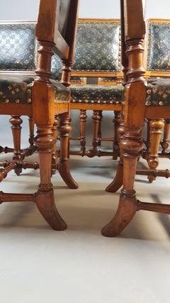 Set of 8 Oak Holland & Sons Chairs