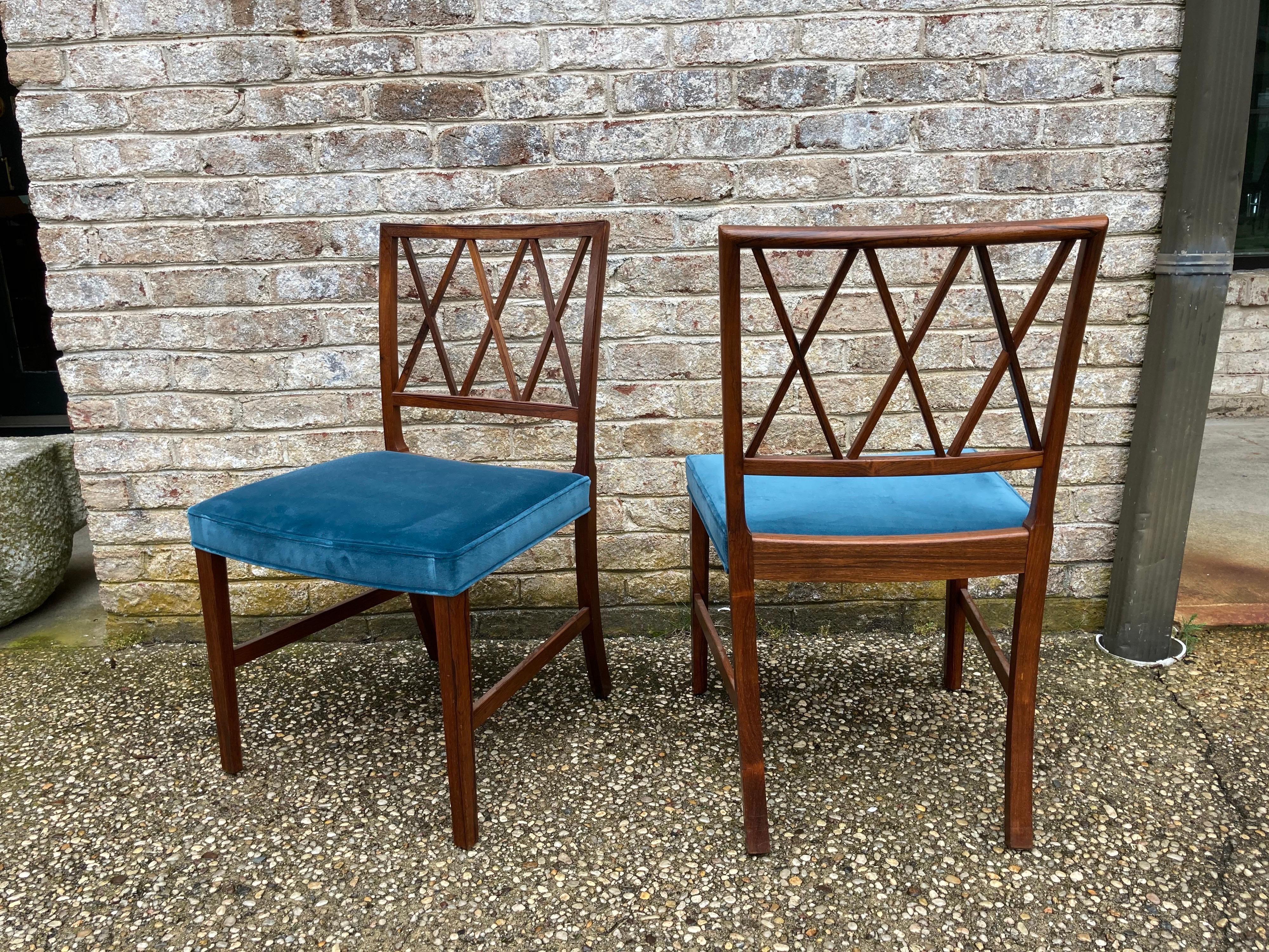 Set of 8 Ole Wanscher Dining Chairs In Good Condition In East Hampton, NY