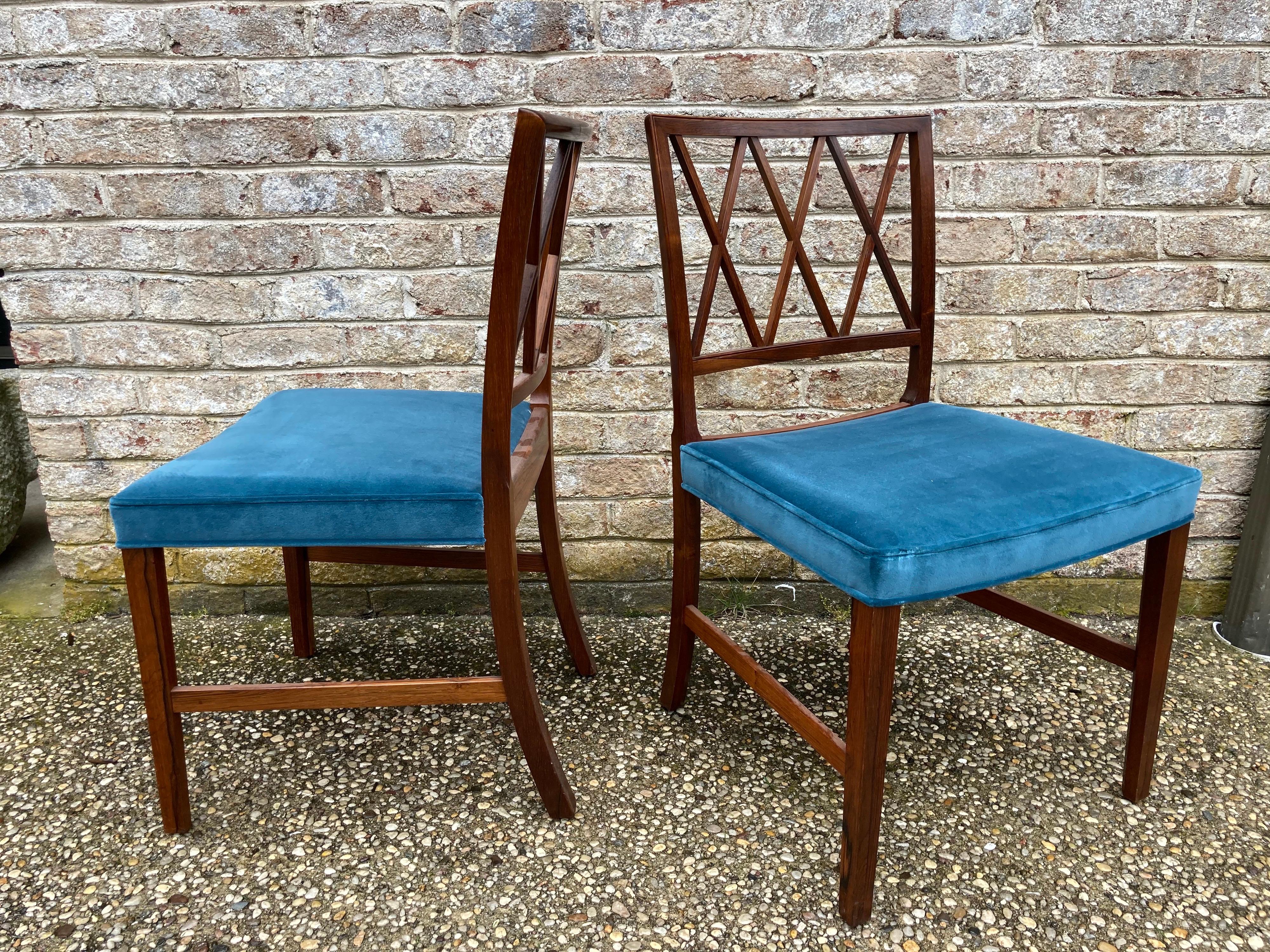 Mid-20th Century Set of 8 Ole Wanscher Dining Chairs