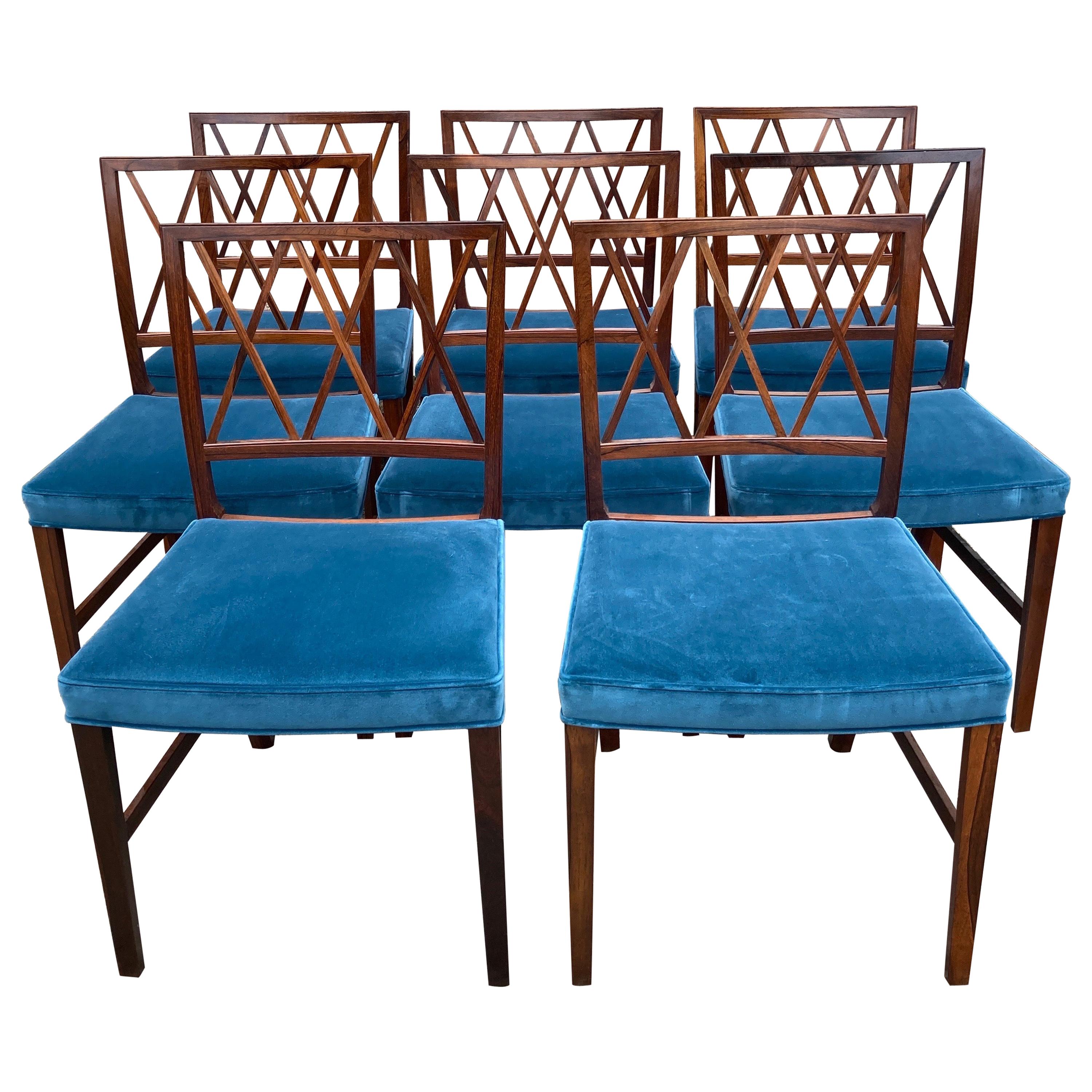 Set of 8 Ole Wanscher Dining Chairs