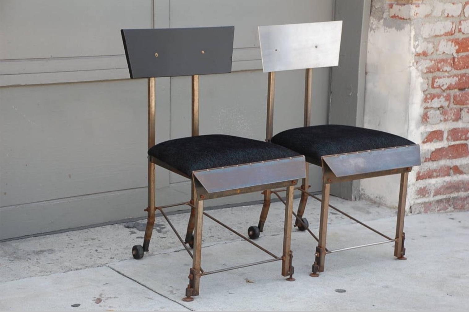 Set of 8 One-of-a-kind Modernist Dining Chairs For Sale 2