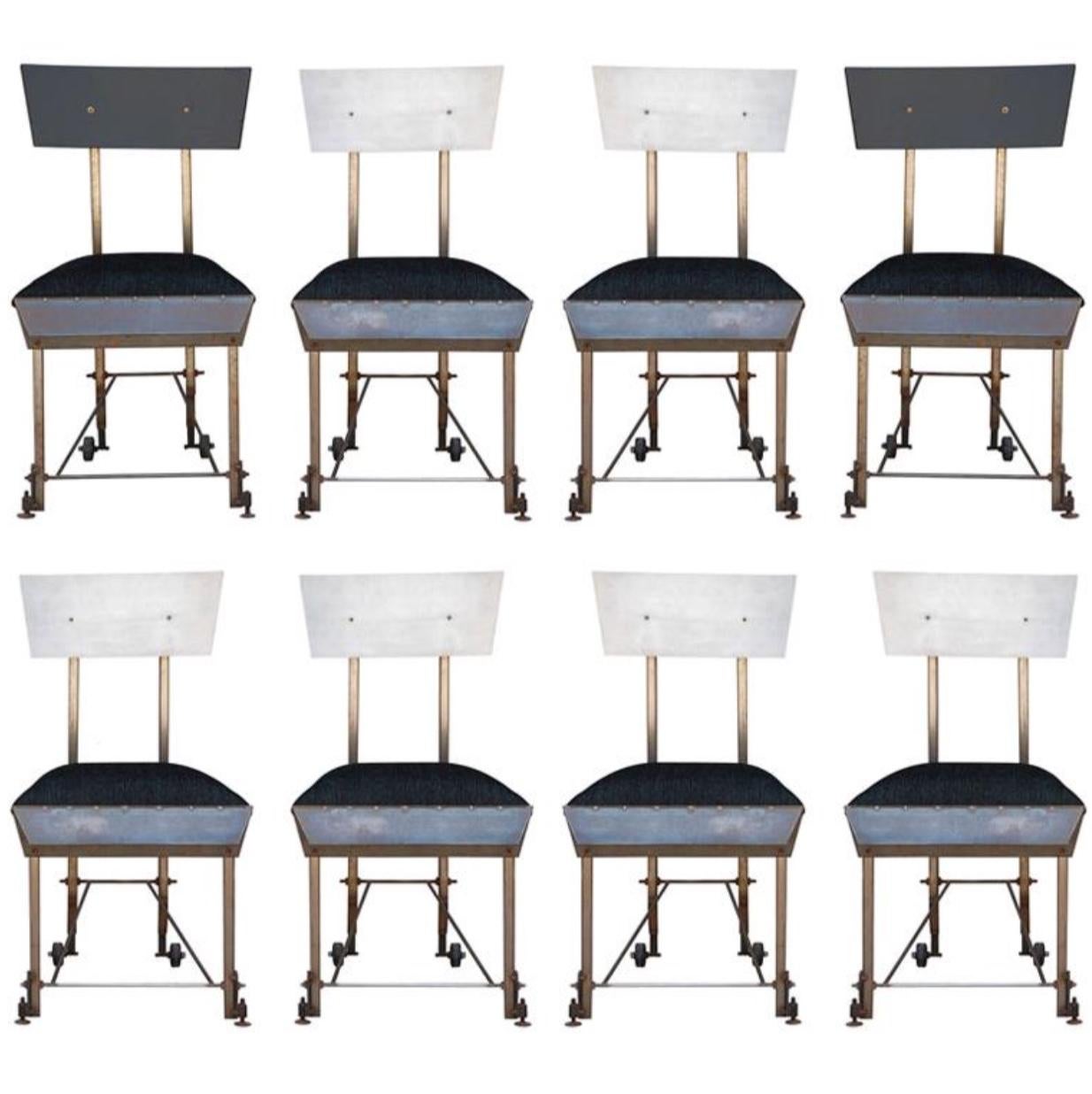 Set of 8 One of a Kind Modernist Dining Chairs