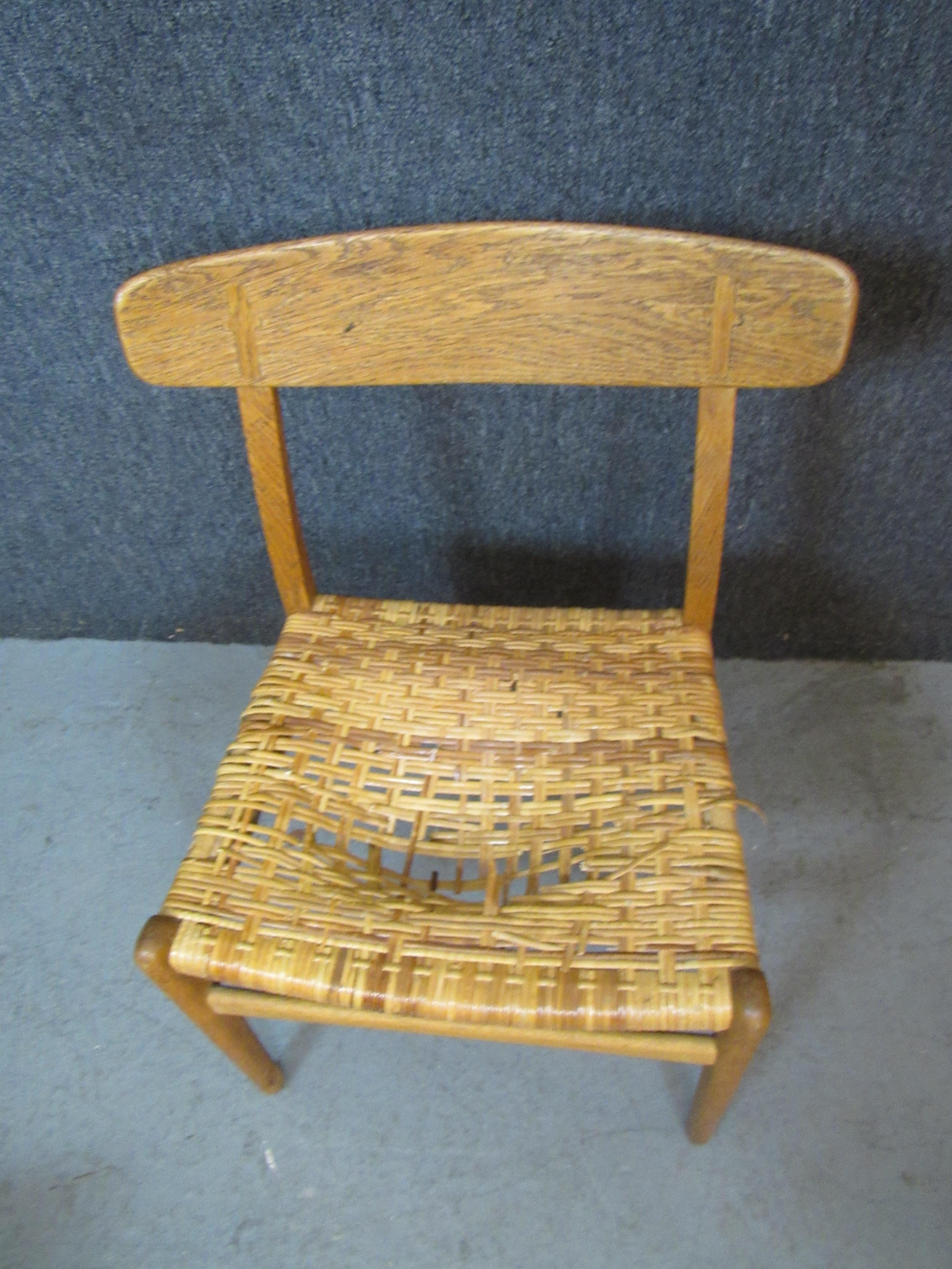 Set of 8 Original Hans Wegner Oak CH23 Chairs by Carl Hansen & Son For Sale 9