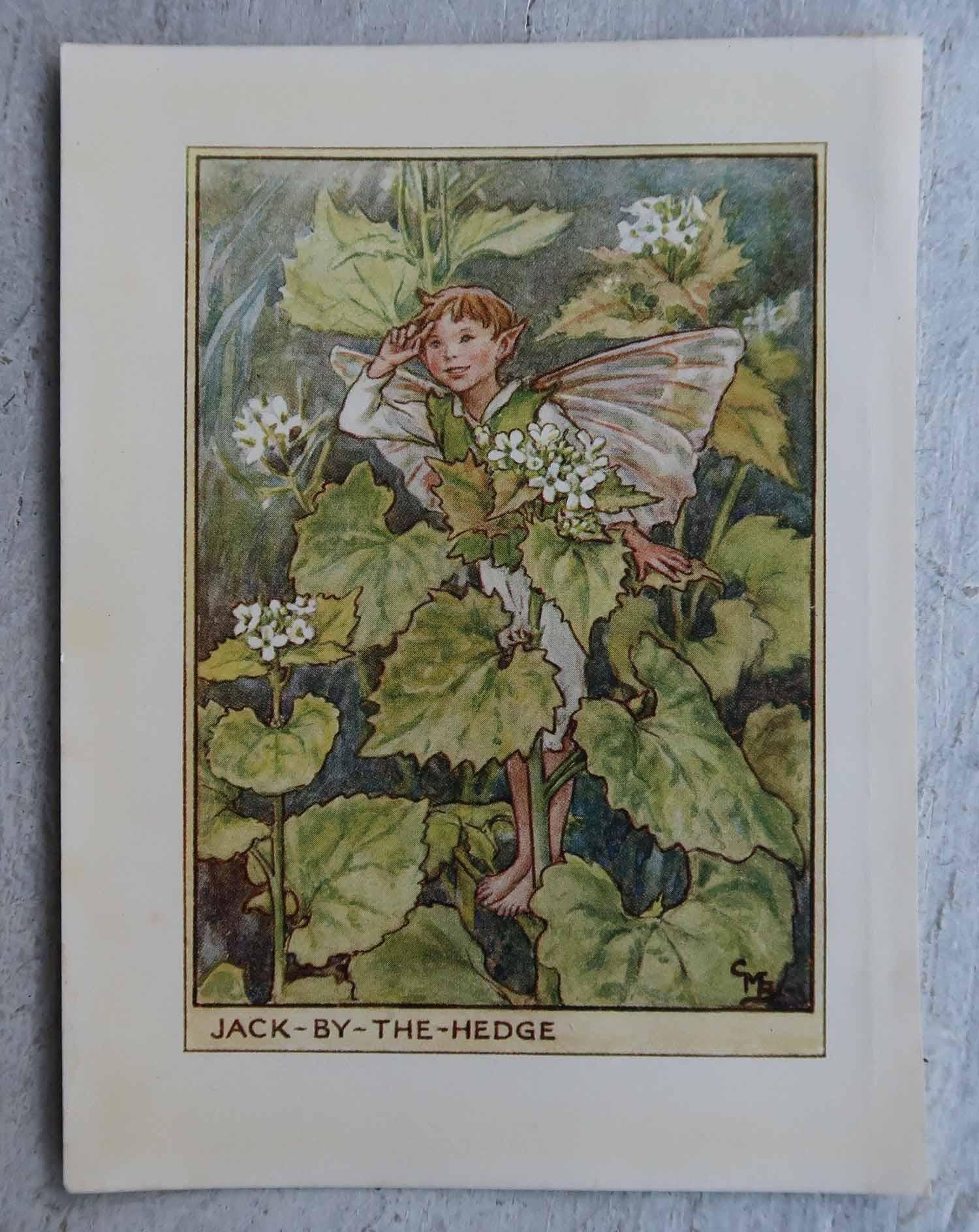 Set di 8 stampe originali di fate dei fiori d'epoca, circa 1930 in vendita 1