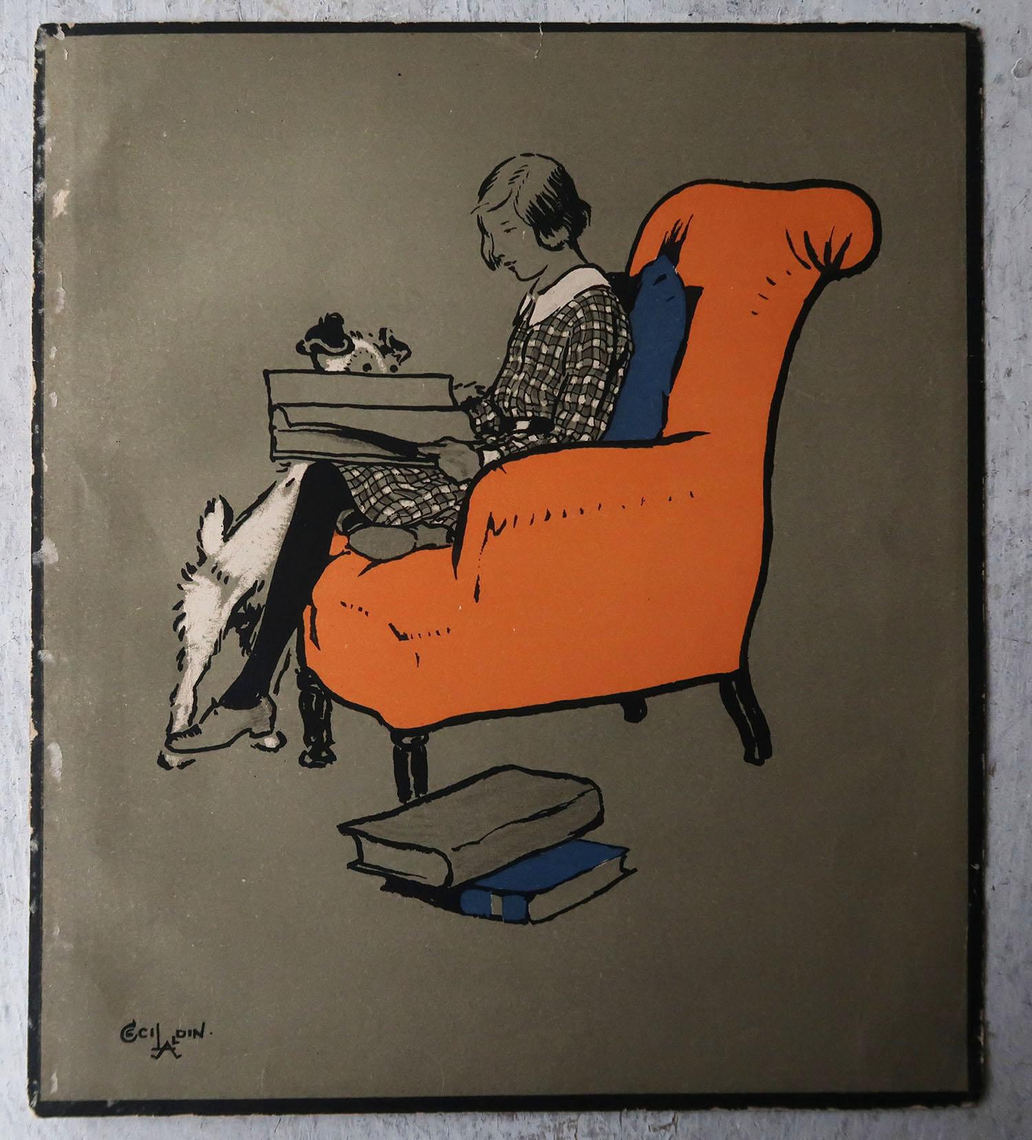 Merveilleux ensemble de 8 gravures de Cecil Aldine

De belles couleurs

Publié C.1920

Non encadré.

La mesure indiquée est le format papier d'une impression.

Certaines avec de petits éclats sur les bords.