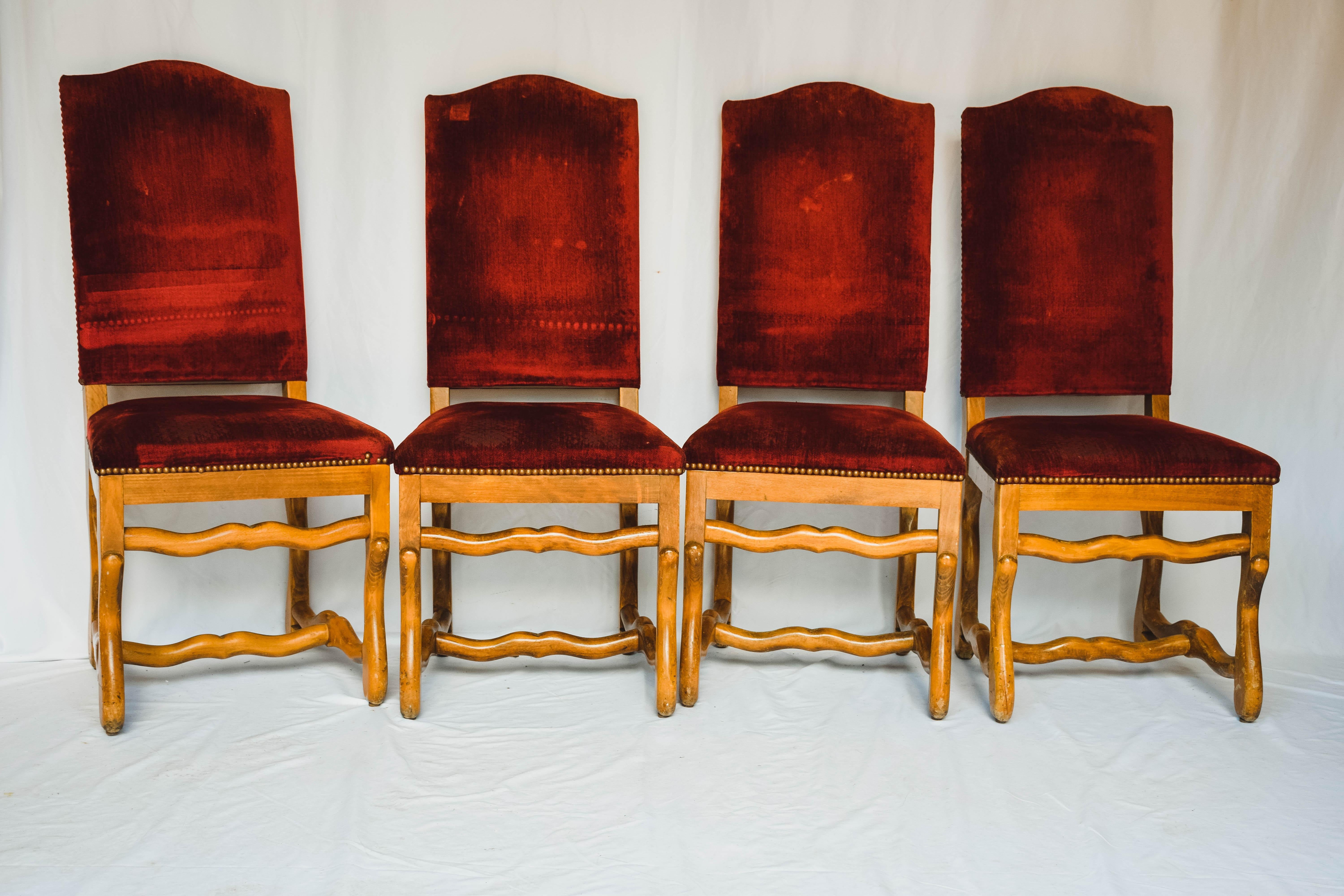 Set of 8 Os de Mouton Chairs 5