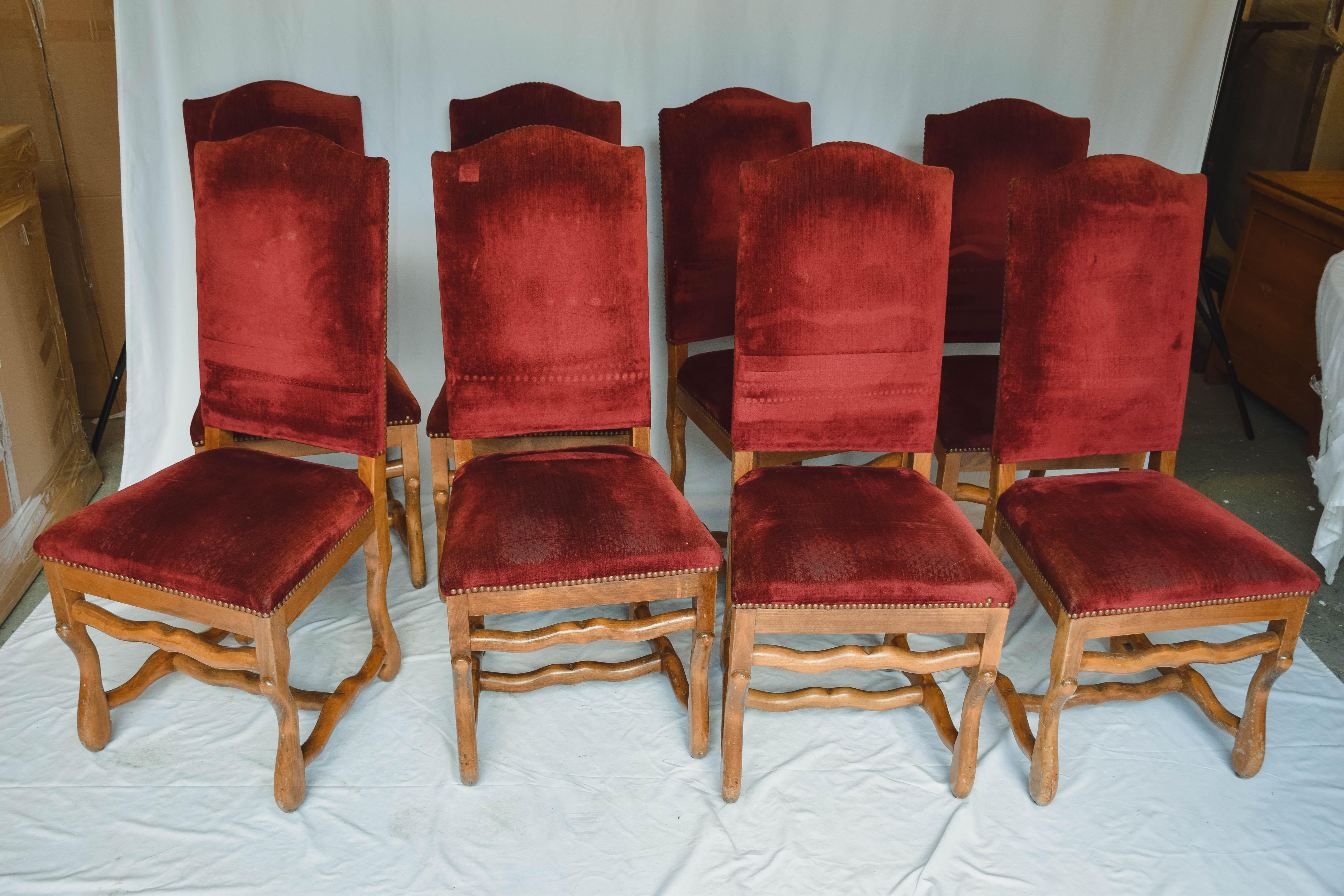 Set of 8 Os de Mouton Chairs 8