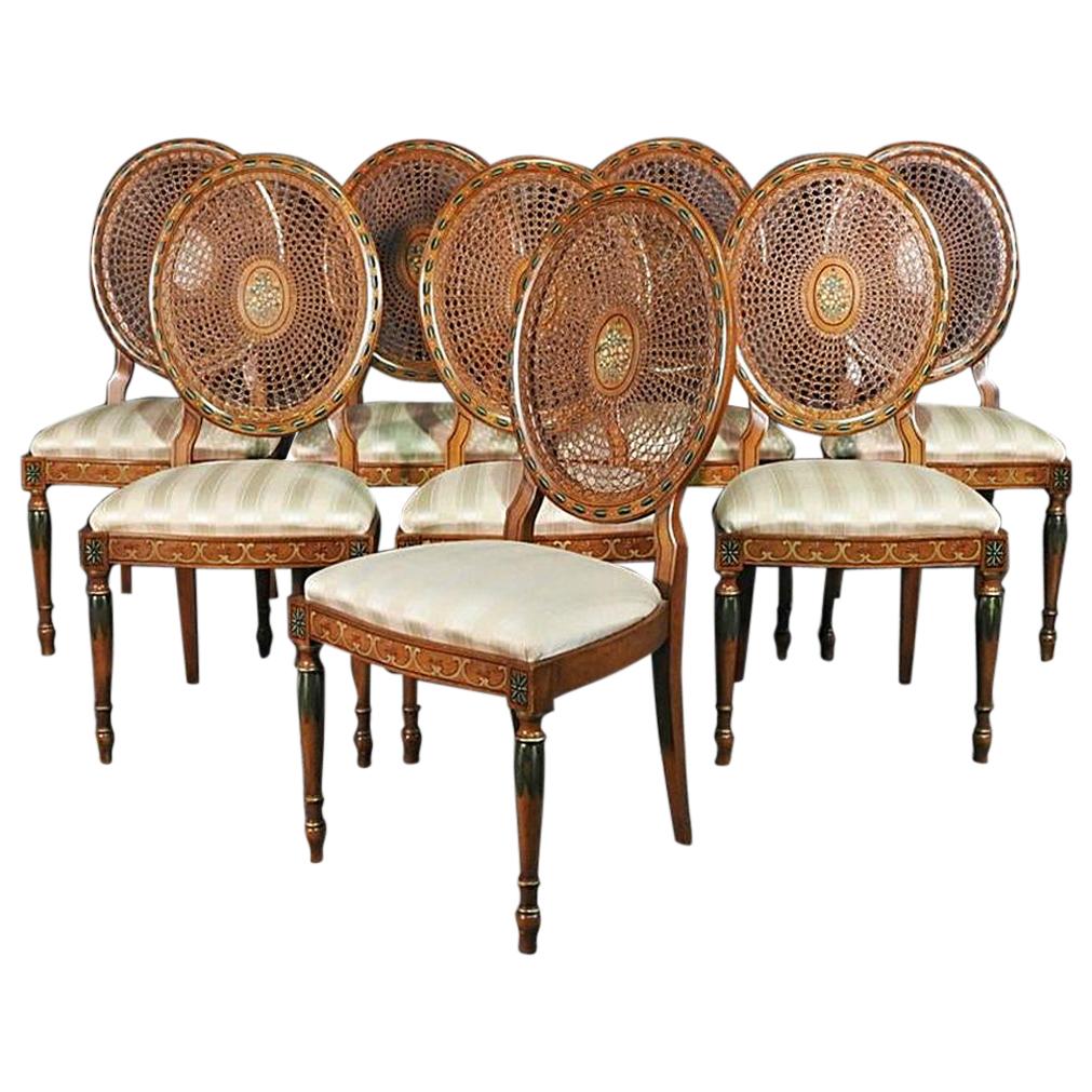Cane Back Dining Chairs 70 For Sale on 1stDibs