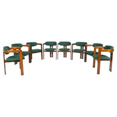 Set of 8 Pamplona Armchairs by Augusto Savini for Pozzi, Italy, 1960s
