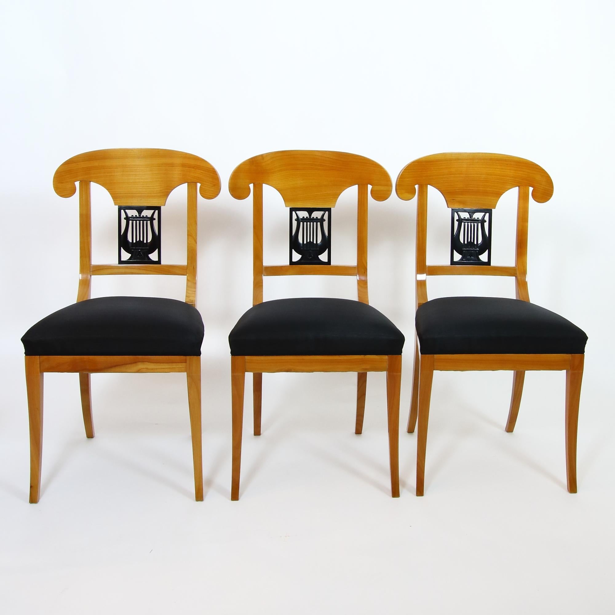 Set of 8 Partially Early 19th German Biedermeier Saxe-Coburg Provenance Chairs For Sale 10