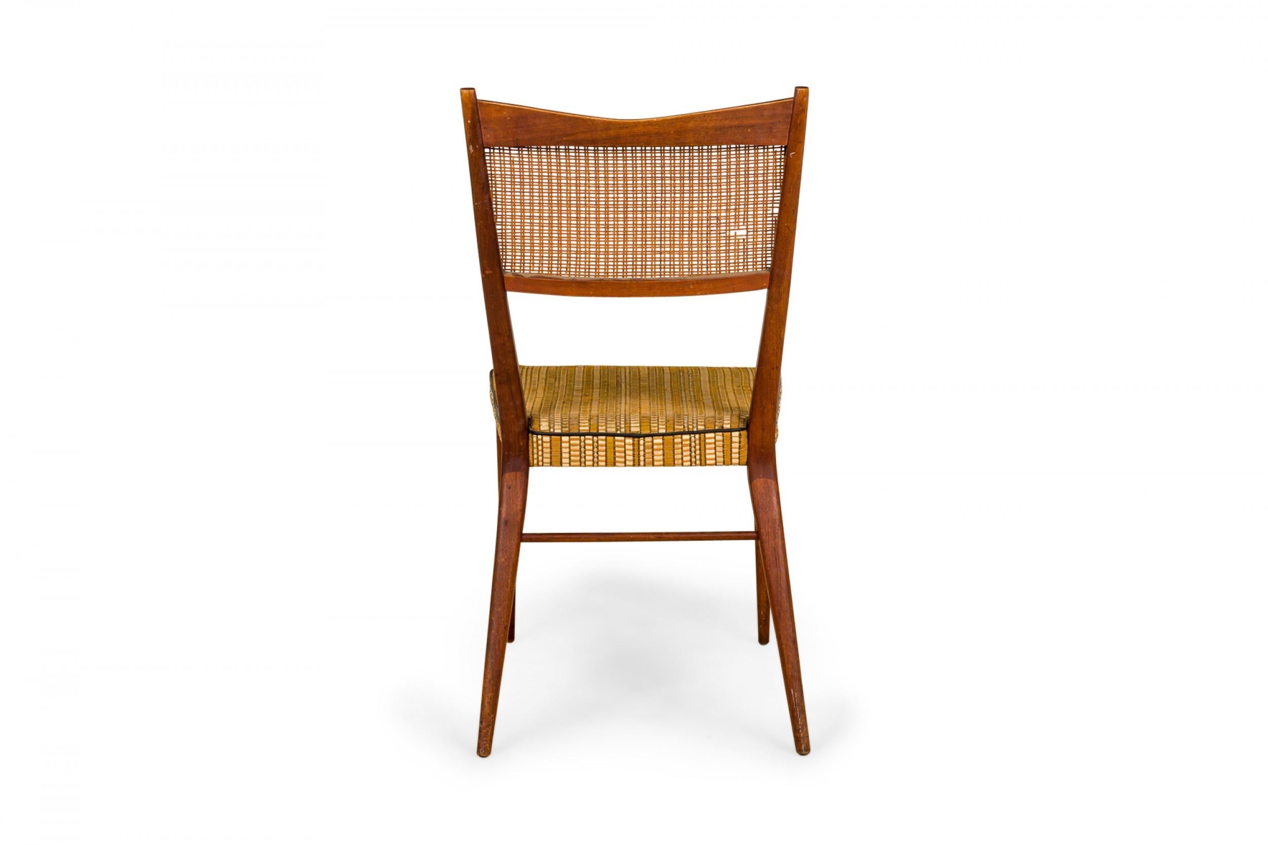 Legno Set di 8 sedie da pranzo in legno con canne di Paul McCobb per Calvin Furniture in vendita