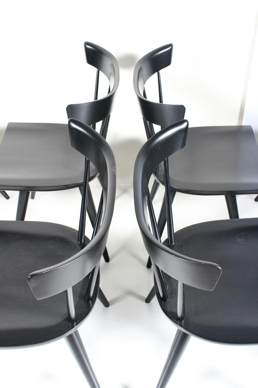 Set of 10 Paul McCobb Planner Group Model 1531 Black Side Chairs, 1950s For Sale 7