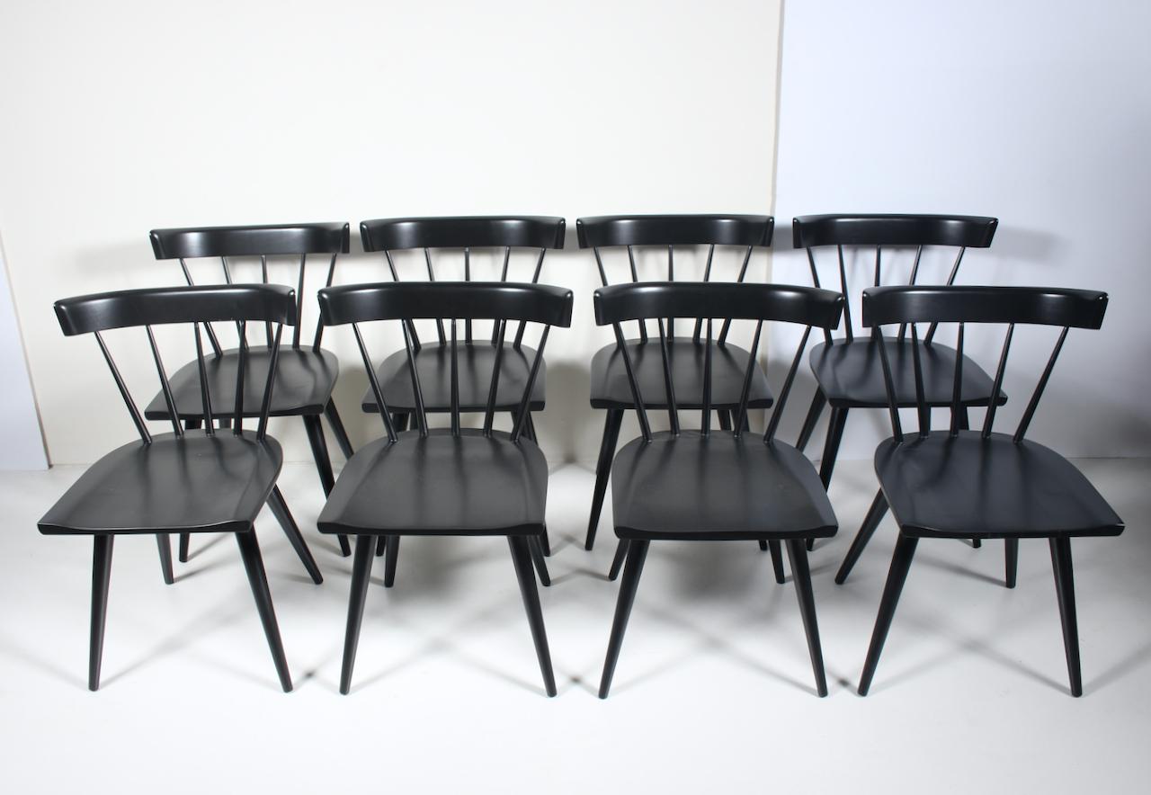 Set of 10 Paul McCobb Planner Group Model 1531 Black Side Chairs, 1950s For Sale 9
