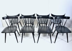 Set di 10 sedie nere Paul McCobb Planner Group Model 1531, anni '50