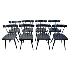 Set of 10 Paul McCobb Planner Group Model 1531 Black Side Chairs, 1950s