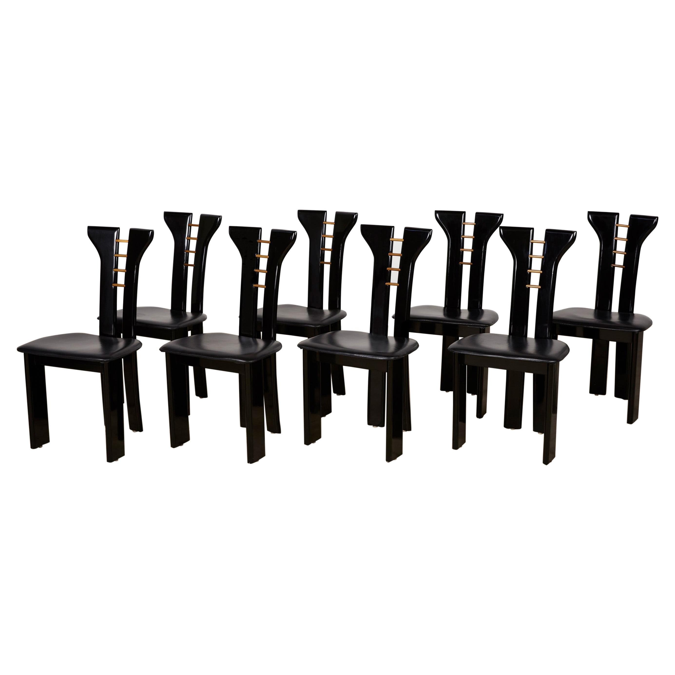 Set of 8 Pierre Cardin Dining Chairs for Roche Bobois at 1stDibs | roche  bobois atlanta