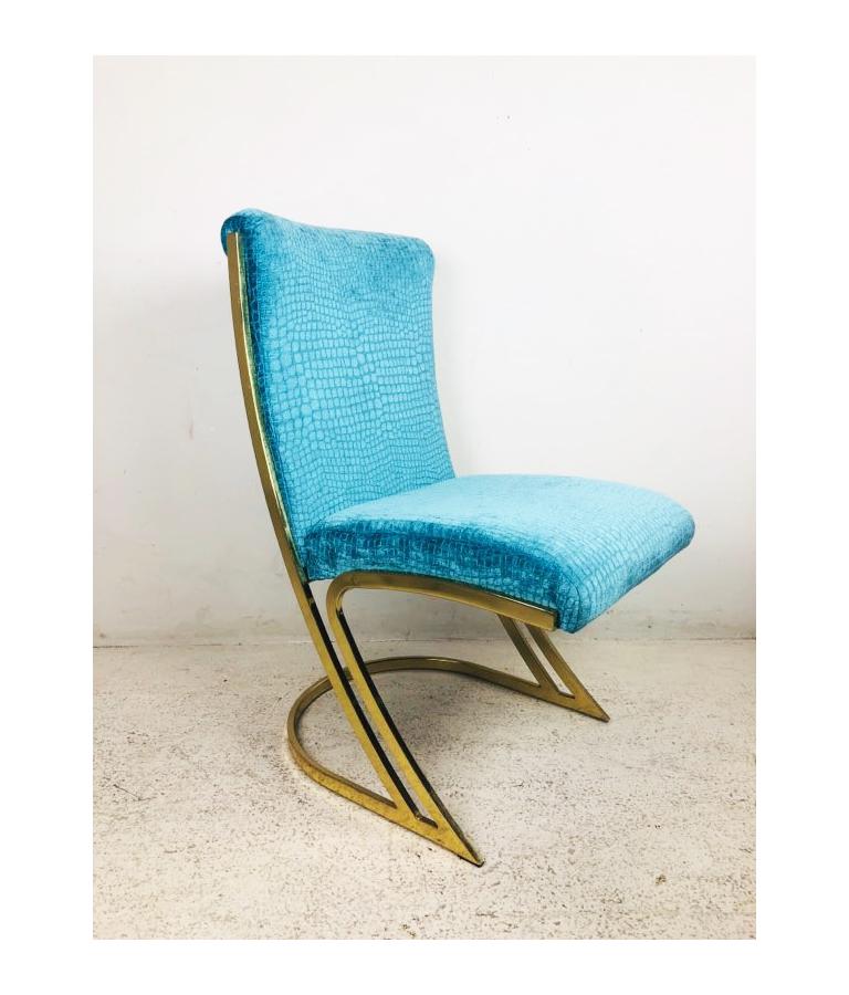Brass Set of 8 Pierre Cardin Dining Chairs