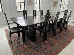 Set of 8 Pietro Costantini Black Lacquered Dining Chairs -- 22 Chairs Available
