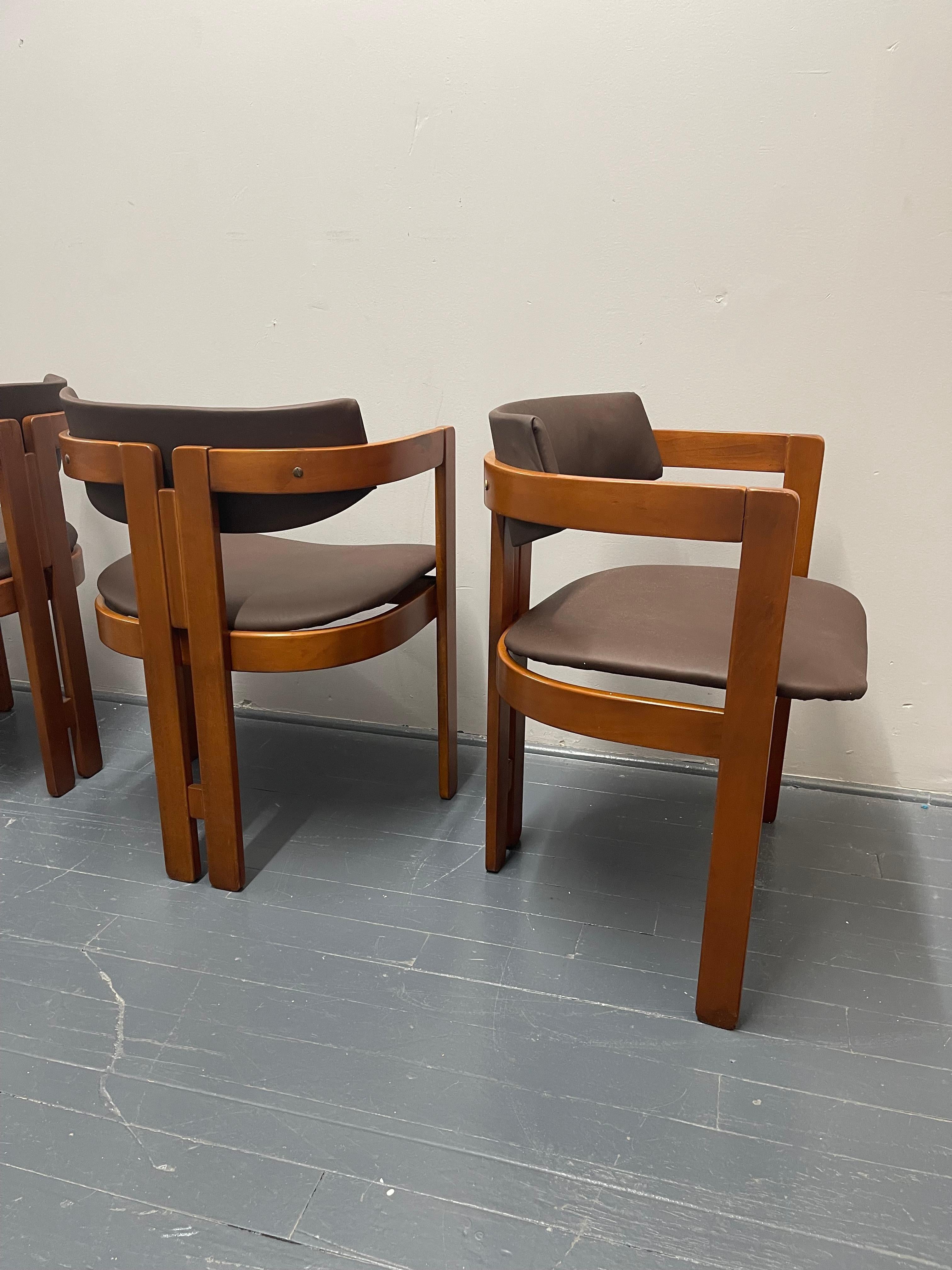 Set of 8 Pigreco Dining Chairs Design Tobia Scarpa for Gavina, 1970s 4