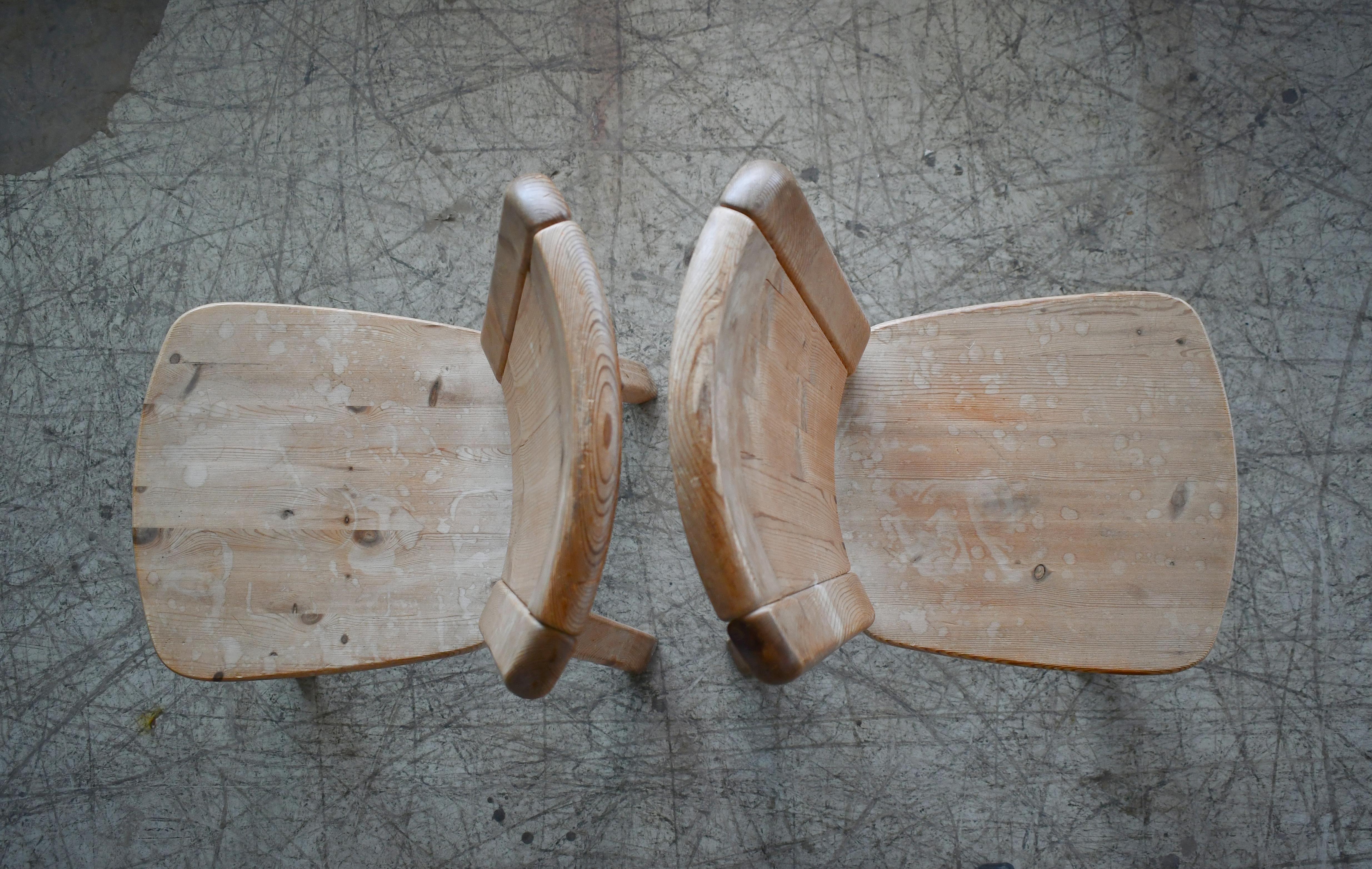 Set of 8 Pine Dining Chairs in the Style of Axel Einar-Hjorth, Carl Malmsten 2