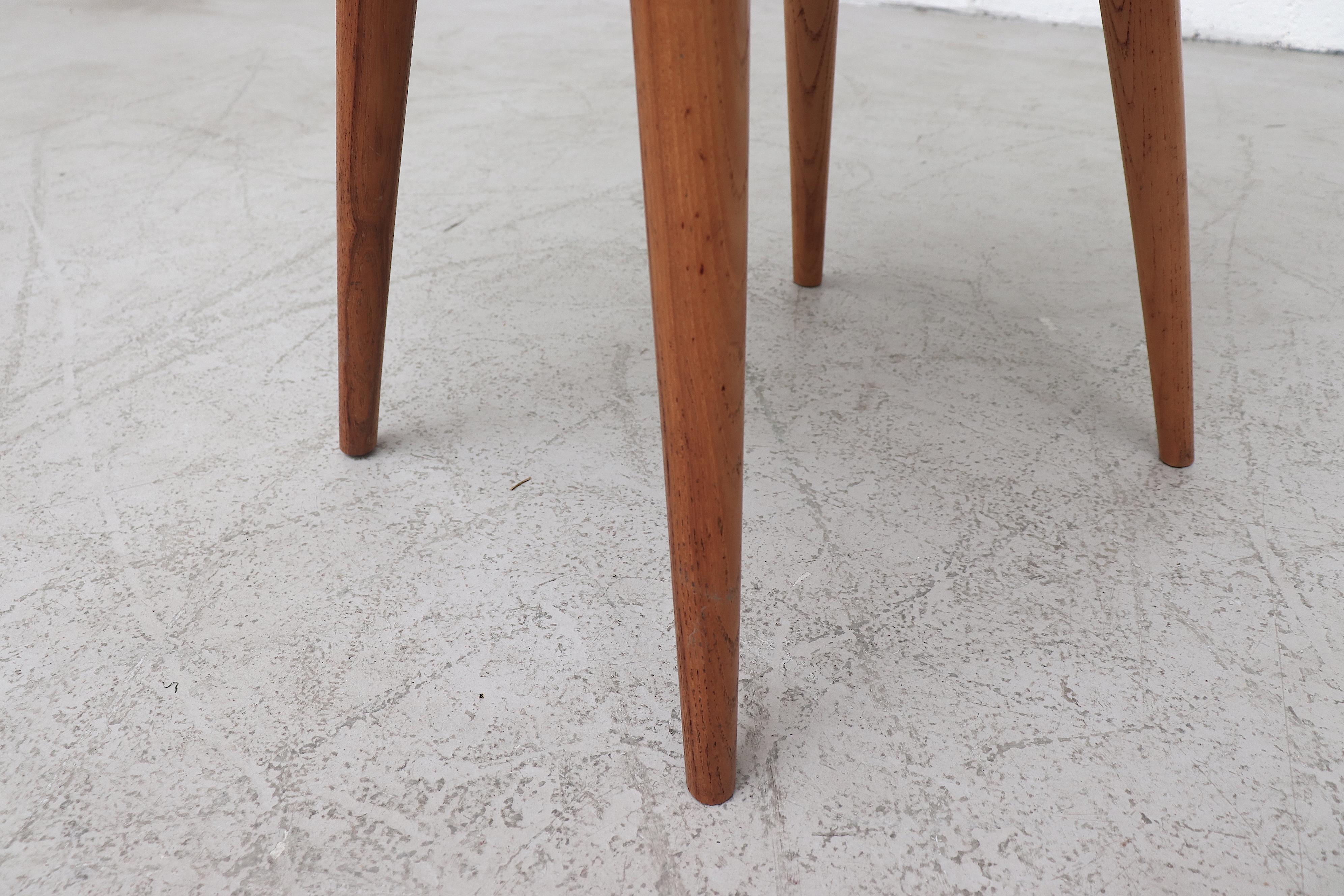 Set of 8 Pine Dining Chairs with Decorative Backrest 7