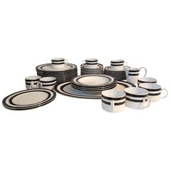 Set of 8 Place Settings in Black Cadet Spectator by Ralph Lauren Home
