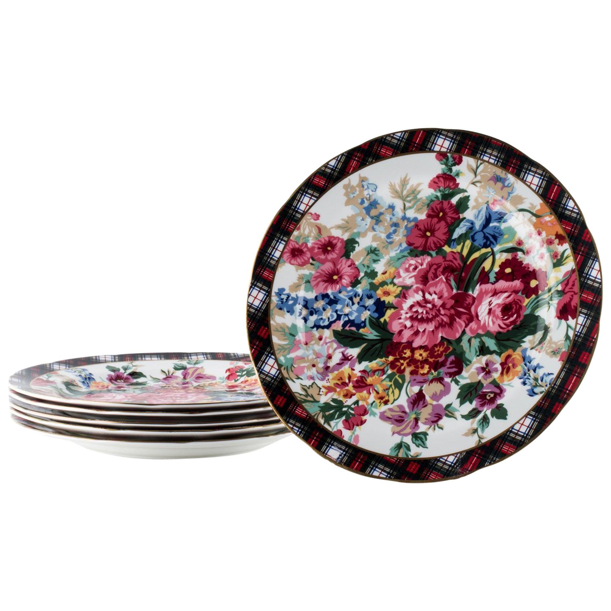 Ralph Lauren Home Hampton Floral Dishes ~ 12 Place Settings Set For Sale