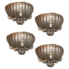 Set of 5 Plaster Shell Sconces, Sold per Pair