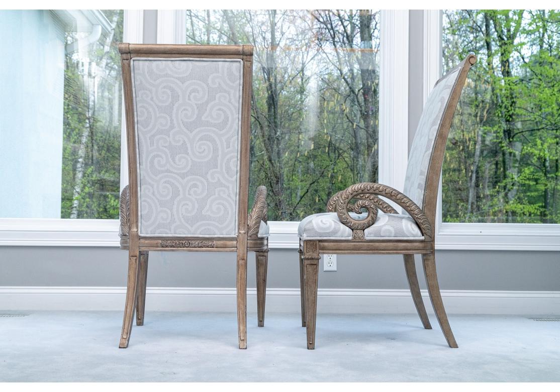 Set of 8 Platt Collections La Upholstered Dining Chairs For Sale 5