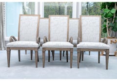Set of 8 Platt Collections La Upholstered Dining Chairs
