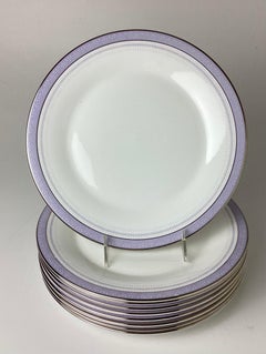 Set of 8 Plus One Lilactime by Royal Doulton Dinner Service Plates