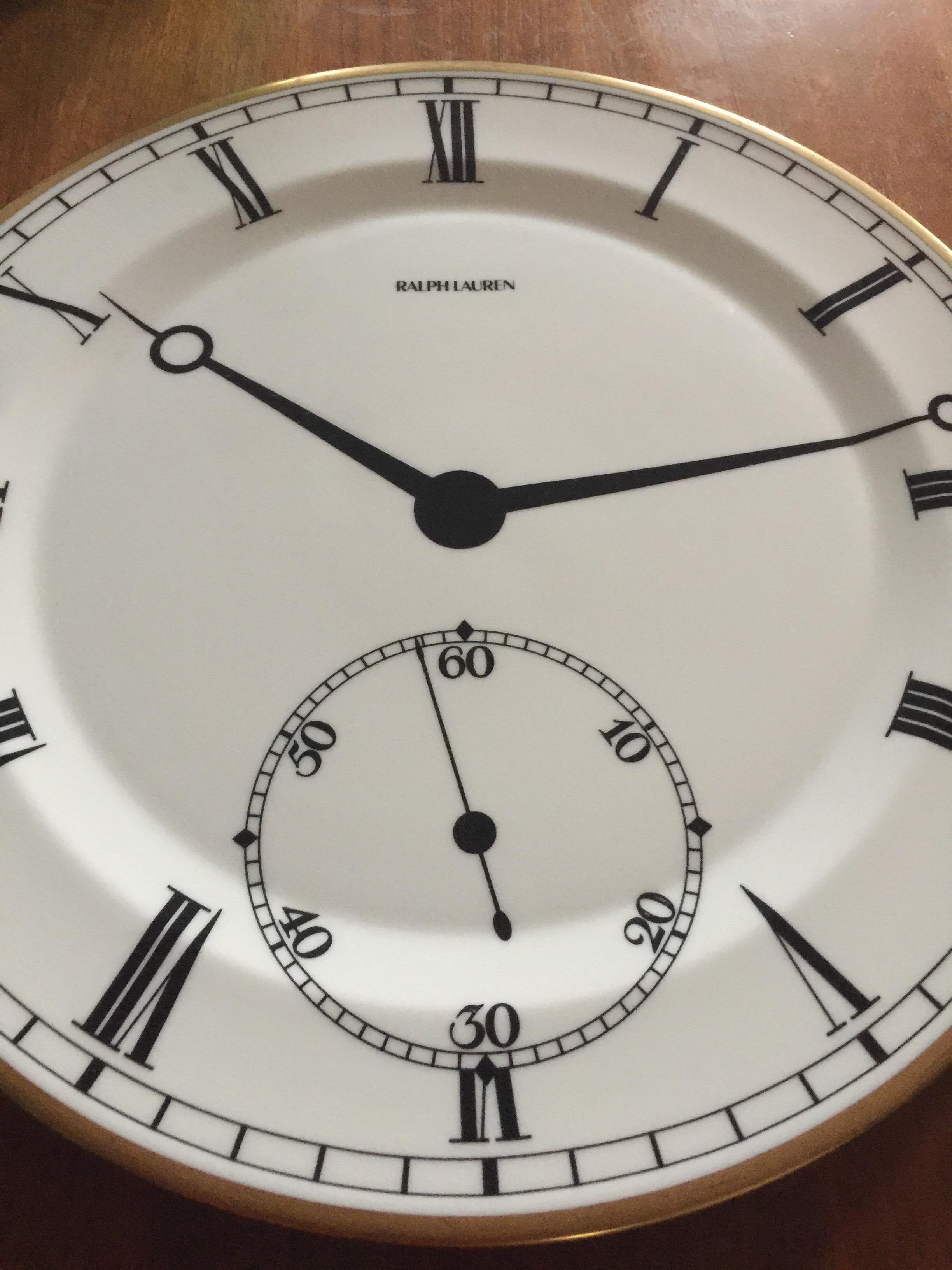 ralph lauren clock plates