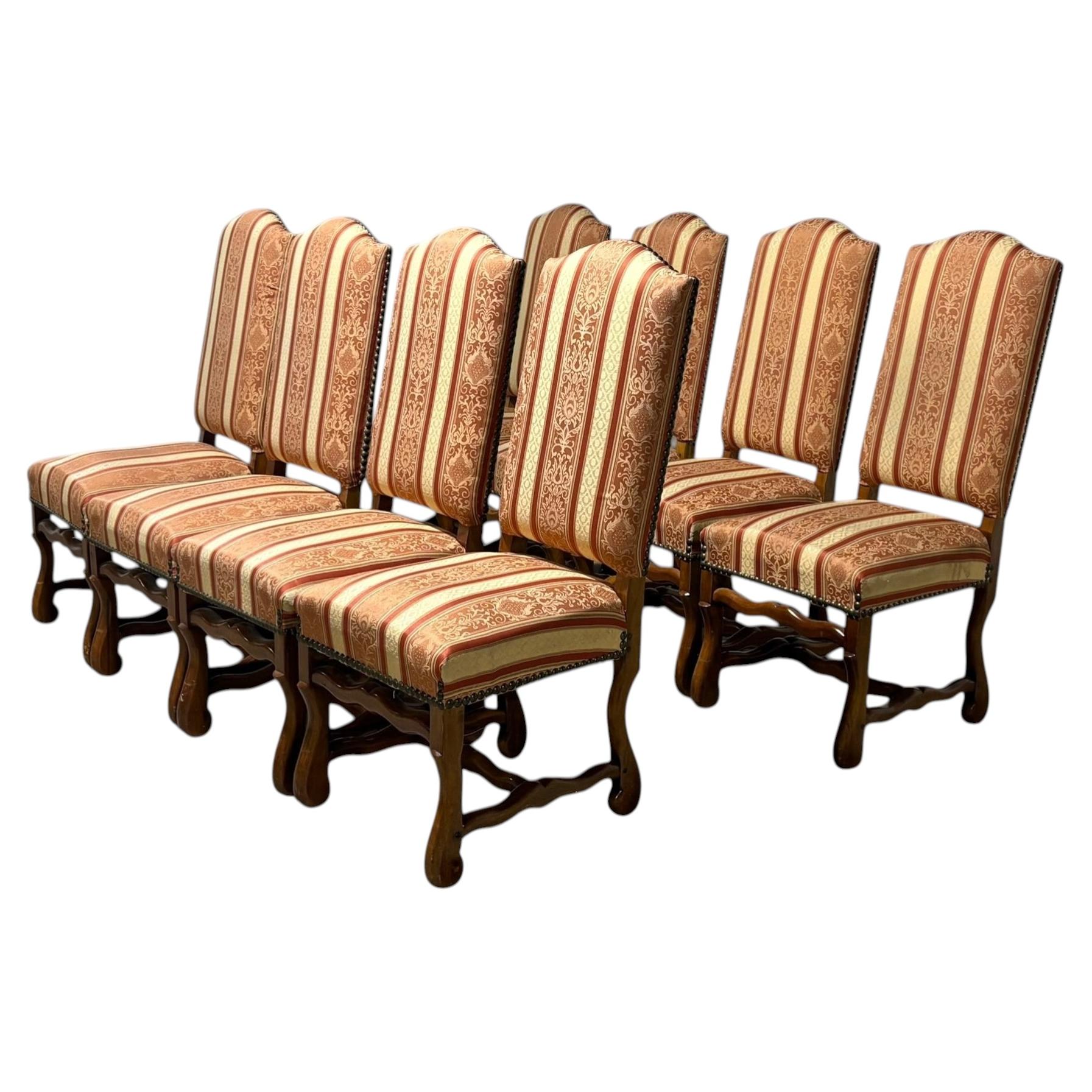 Set of 8 - Ralph Lauren Louis XIV Dining Chairs