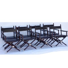 Set of 8 Ralph Lauren Style Director's Chairs
