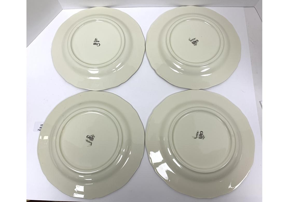 Satz von 8 Rambouillet Faiencerie De Gien Hunt Speisetellern im Angebot 5