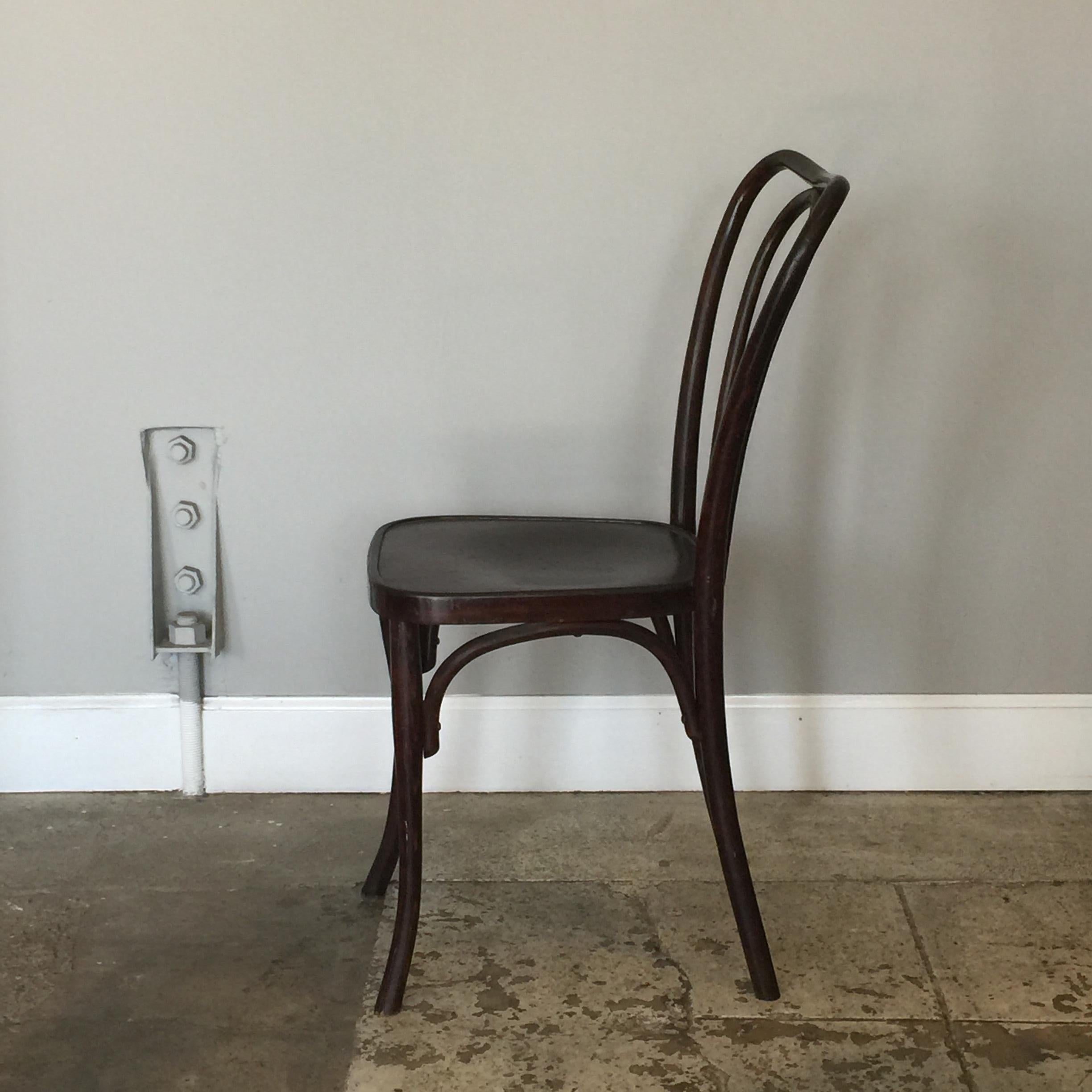 Satz von 8 seltenen Wojciechów Thonet Stühlen (Art nouveau) im Angebot