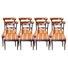 Set of 8 Regency rosewood dining chairs