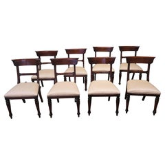 Set of 8 Regency Style Dining Chairs.