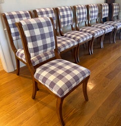 Set of 8 Regency Style Emanuel Morez Chadwick Dining Chairs