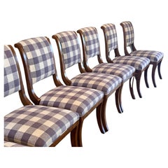 Set of 8 Regency Style Emanuel Morez Chadwick Dining Chairs