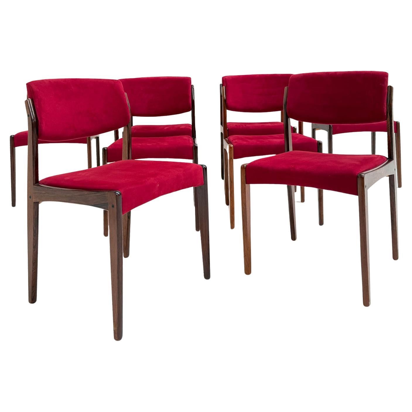 Set of 8 Rosewood Dining Chairs by H.W. Klein for Bramin, 1960s en vente